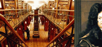 Bild 1: SUB Forschungsbibliothek Univ. GÖ, Bild 2: Oelgemälde von W.G.Leibniz; Museum Braunschweig